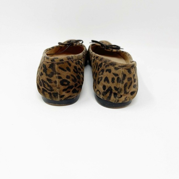 MANOLO BLAHNIK Slip On Leopard Suede Flats - Picture 6 of 9